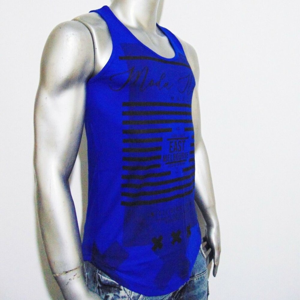 MODA HEDS AUSTRALIA MEN'S BLUE TANK TOP SIZE M - Picture 3 of 5